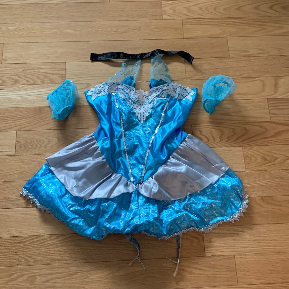 Dolls Kill Glass Slipper Costume Set Size S